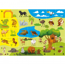 Тематическое поле-маршрутизатор «Зоопарк» для мини-робота Bee-Bot - «globural.ru» - Чайковский