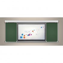 Многофункциональная раздвижная система аудиторных досок 75'' - «globural.ru» - Чайковский