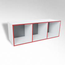 Открытая настенная полка-3-х секционная ТР3 ЛДСП  - «globural.ru» - Чайковский