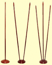 Подставка для флагов напольная с одним отверстием в сборе (дерево) - «globural.ru» - Чайковский