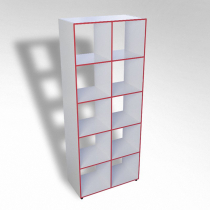 Шкаф открытый многосекционный ТР10 ЛДСП  - «globural.ru» - Чайковский