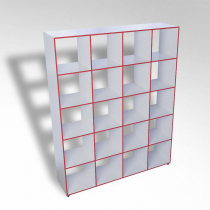 Шкаф открытый многосекционный ТР20 ЛДСП - «globural.ru» - Чайковский