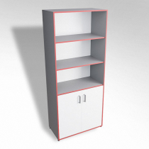 Шкаф широкий открытый с закрытой тумбой ТР2 ЛДСП - «globural.ru» - Чайковский