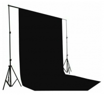 Фотофон для фото и видео 3х6 м Черный - «globural.ru» - Чайковский