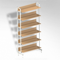  Стеллаж на металлокаркасе односторонний - «globural.ru» - Чайковский