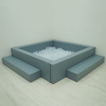 Сухой бассейн с шариками и RGB-подсветкой 140х140 см - «globural.ru» - Чайковский