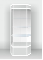 Шестигранная шкаф-витрина с подсветкой - «globural.ru» - Чайковский