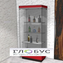 Витрина музейная с фризом и полками - «globural.ru» - Чайковский