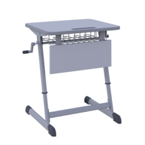 Парта одноместная Nomad V с полиуретановой кромкой регулируемая по высоте - «globural.ru» - Чайковский