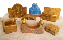 Набор глиняных фигурок (малые архитектурные формы) для песочной терапии - «globural.ru» - Чайковский