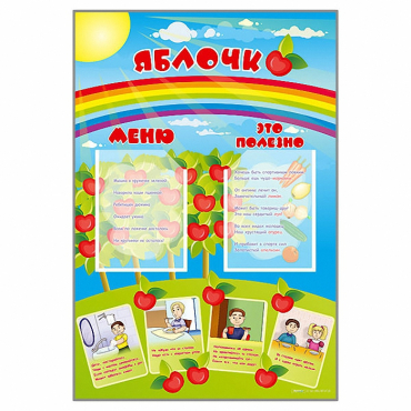 Стенд-меню "Яблочко" - «globural.ru» - Чайковский