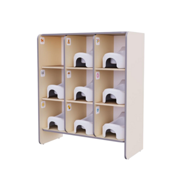 Детский стеллаж под горшки из коллекции «НЕГА» (бежевый) - «globural.ru» - Чайковский