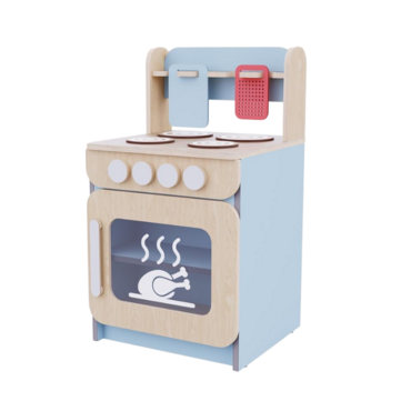 Плита с духовым шкафом из коллекции «НЕГА» (голубой) - «globural.ru» - Чайковский