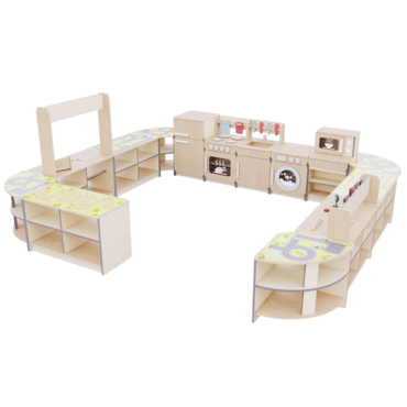 Игровая зона «Островок мастеров» из коллекции мебели «НЕГА» (бежевый) - «globural.ru» - Чайковский