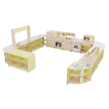 Игровая зона «Островок мастеров» из коллекции мебели «НЕГА» (желтый) - «globural.ru» - Чайковский