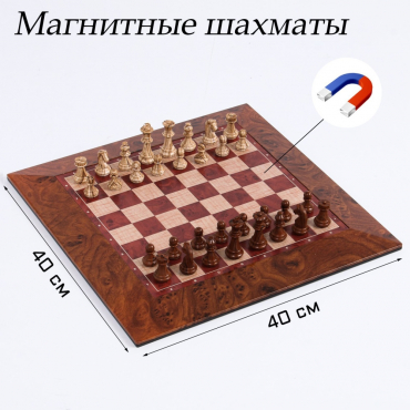 Шахматы магнитные доска и фигуры из пластика - «globural.ru» - Чайковский