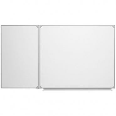 Доска магнитно-маркерная настенная двухэлементная белая полимерная - «globural.ru» - Чайковский