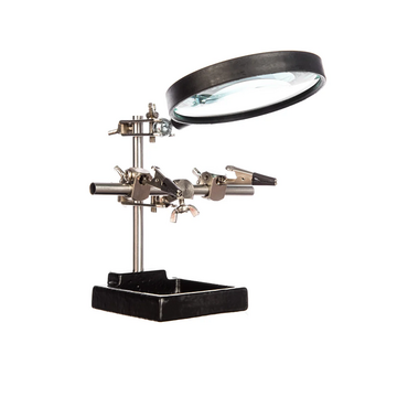 Держатель третья рука с лупой - «globural.ru» - Чайковский