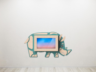 «Носорог» - Декоративная сенсорная панель 32" - «globural.ru» - Чайковский