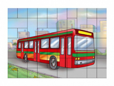 Магниты-пазлы "Автобус" - «globural.ru» - Чайковский