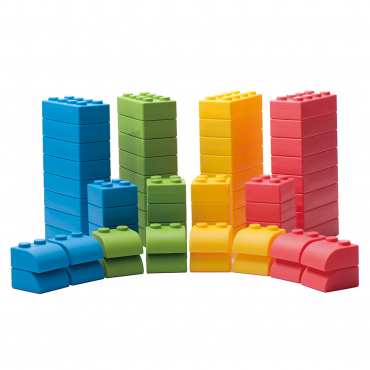 Мягкие блоки "Элтик" (64 предмета) - «globural.ru» - Чайковский