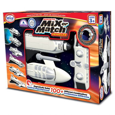 Магнитный конструктор Транспорт "Смешай и собери". Серия Космос   Стартовый набор - «globural.ru» - Чайковский