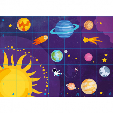Тематическое поле-маршрутизатор «Космос» для мини-робота Bee-Bot - «globural.ru» - Чайковский