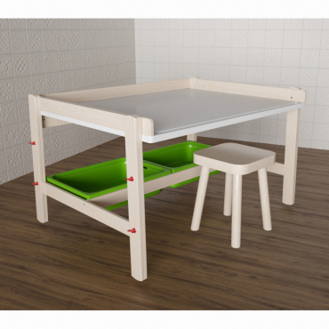 Стол растущий на регулируемых ножках «Снежок №1» - «globural.ru» - Чайковский