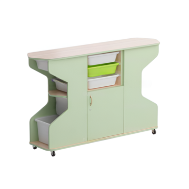 Стеллаж Робик 002 (бук/фисташковый) - «globural.ru» - Чайковский