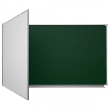 Доска аудиторная двухэлементная магнитная комбинированная полимерная - «globural.ru» - Чайковский