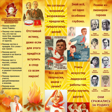 Тематический стенд "Пионеры" - «globural.ru» - Чайковский