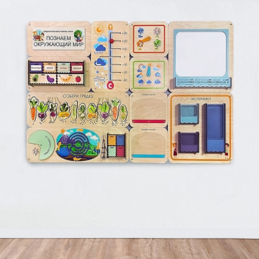 Дидактическая настенная панель «Познаем окружающий мир» - «globural.ru» - Чайковский