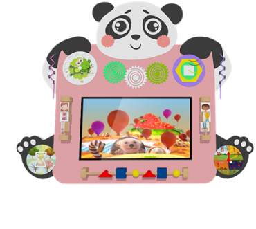 Настенный интерактивный комплекс бизиборд "Панда" - «globural.ru» - Чайковский