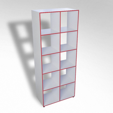 Шкаф открытый многосекционный ТР10 ЛДСП  - «globural.ru» - Чайковский