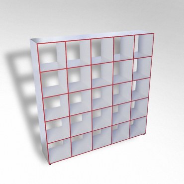 Шкаф открытый многосекционный ТР25 ЛДСП - «globural.ru» - Чайковский