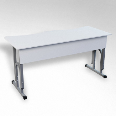 Стол 'Архимед ТР' 2-х местный регулируемый с эргономичной столешницей - «globural.ru» - Чайковский