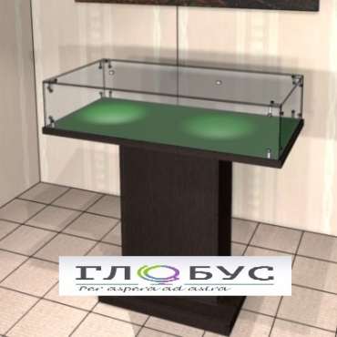 Витрина музейная широкая с круговым обзором - «globural.ru» - Чайковский