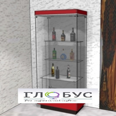 Витрина музейная с фризом и полками - «globural.ru» - Чайковский