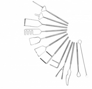 Комплект "Постановочные зонды" медицинская сталь (12 штук) - «globural.ru» - Чайковский