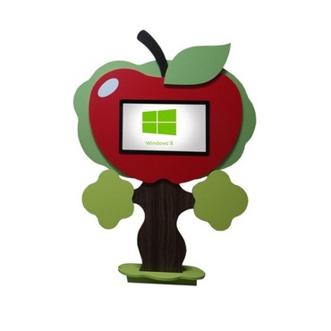 Интерактивная напольная пристенная доска «Яблоко» - «globural.ru» - Чайковский